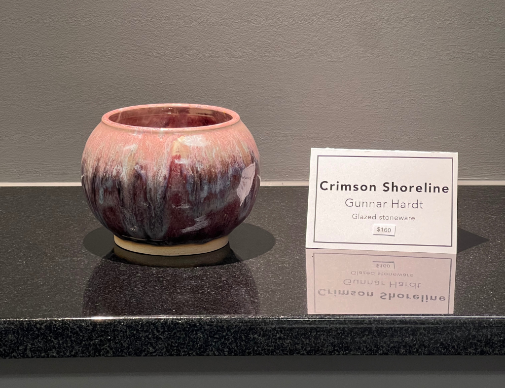 Stoneware jar by artist Gunnar Hardt
